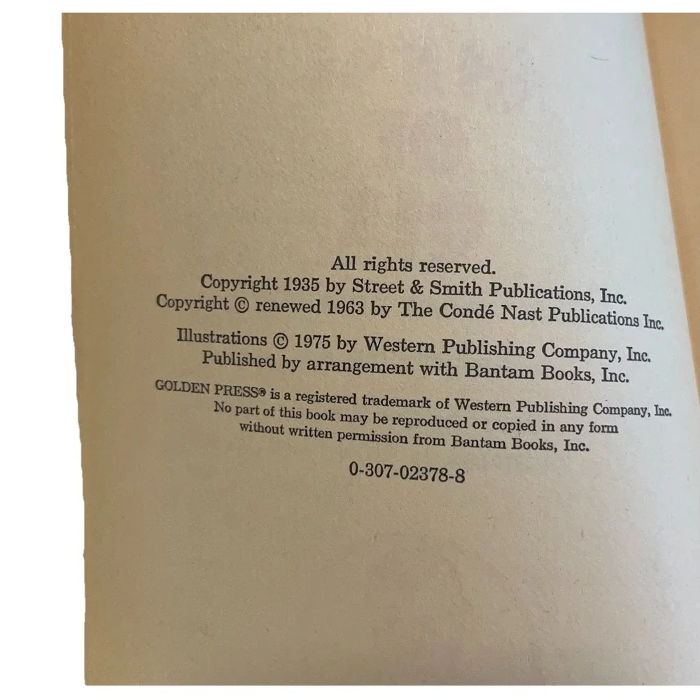 DOC SAVAGE QUEST OF QUI By KENNETH ROBESON Golden Press HC 1975‎